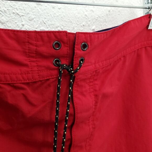 PATAGONIA Men’s Red Nylon Hiking Outdoors Quick Dry Board Boating Swim Shorts - Picture 5 of 11